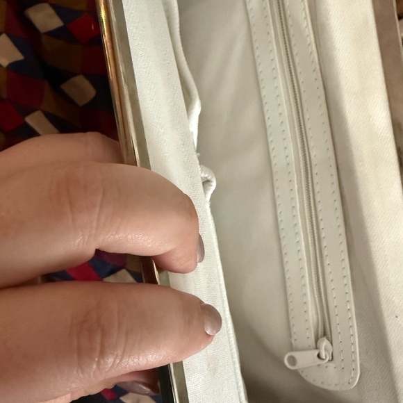 Vintage Multicolor Geometric leather Women's Clutch - Picture 6 of 9